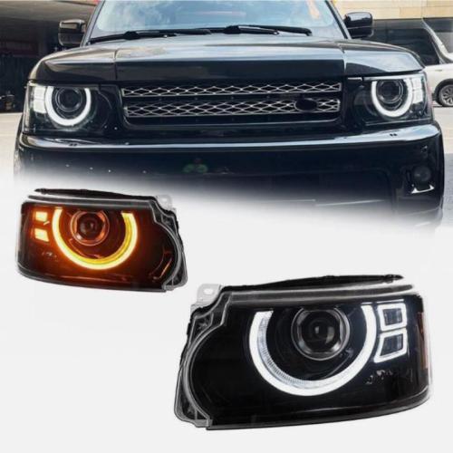 For Land Rover Range Rover Sport 2006-2013 1pair LED Front Headlight Assembly