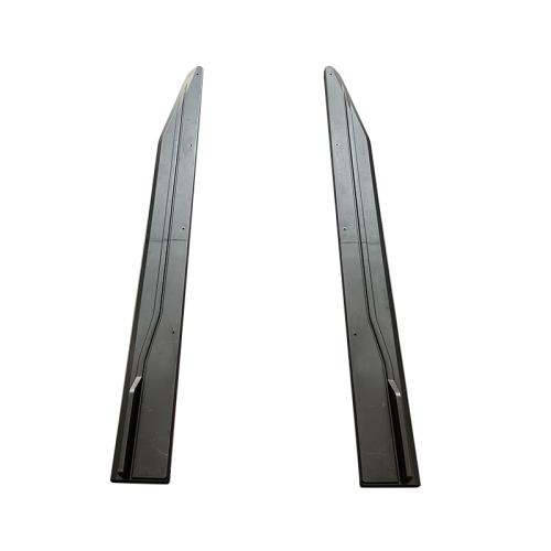 For 2024+ Mustang Side Skirt Extension Splitters matte black