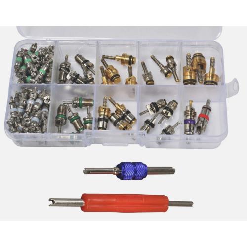 102pcs Car R12 & R134a A/C Air Conditioner Schrader Valve Core Remover Tool Kit