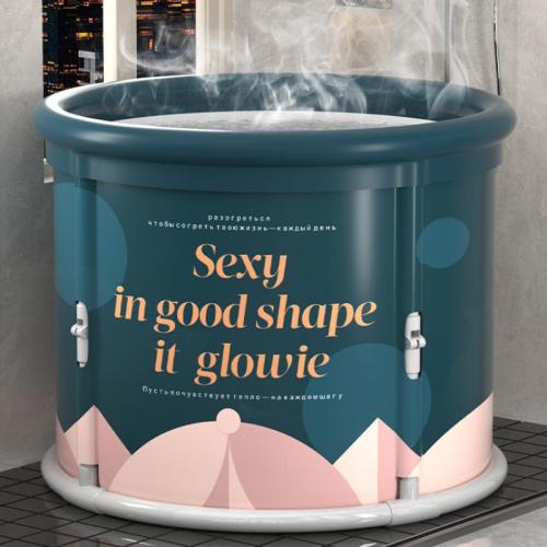 Coton perle & Pvc & Toile Baignoire pliante Imprimé Lettre Vert pièce