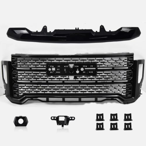 For 2020-2023 GMC Sierra 2500HD 3500HD Front Bumper Grille Grill W/ Hood Molding