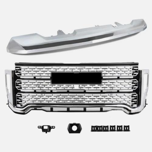 For 2020-2023 GMC Sierra 2500HD 3500HD Front Bumper Grille Grill W/ Hood Molding