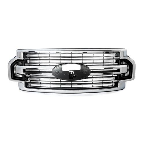Fits For 2020-22 Ford  Super Duty F-250 F350 F-450 LIMITED Front Bumper Grille Chrome