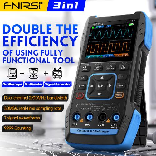New 2C23T Three-in-one handheld digital oscilloscope multimeter signal generator