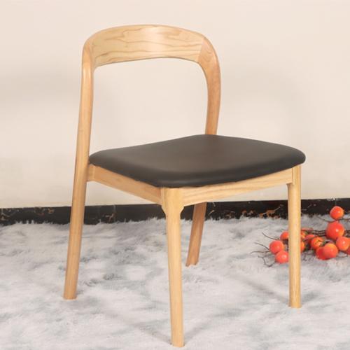 Solid Wood & PU Leather Casual House Chair PC