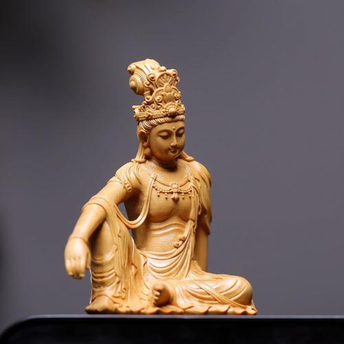Solid Wood Buddha Statue PC
