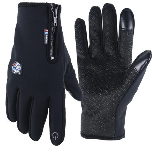 Polyester Waterproof Riding Glove can touch screen & fleece & thermal :S Pair