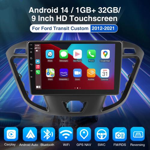 Carplay For Ford Transit Custom Android 14 Car Stereo HD GPS NAV 32G Radio