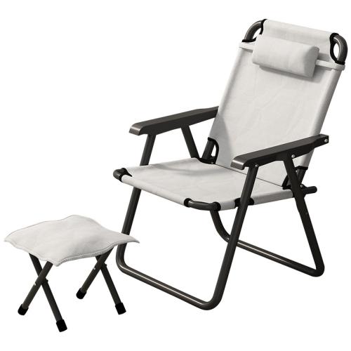 Steel & Cloth foldable Foldable Sun Lounger hardwearing & breathable PC