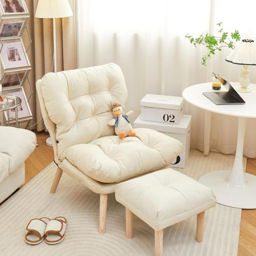 Cloth & Wood adjustable & Soft Casual House Chair PP Cotton & Sponge Solid PC