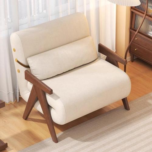 Scratch-Resistant Fabric & Wood & Cotton Linen adjustable & Soft Sofa Bed Sponge Solid PC