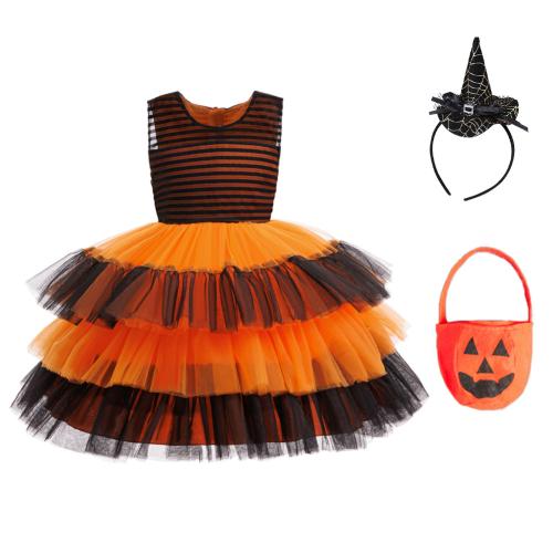 Polyester Children Halloween Cosplay Costume Halloween Design mixed colors PC