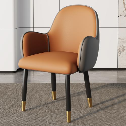 Carbon Steel & PU Leather Soft Casual House Chair hardwearing PC