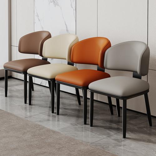 Leather & Carbon Steel Soft Casual House Chair hardwearing & hollow PC