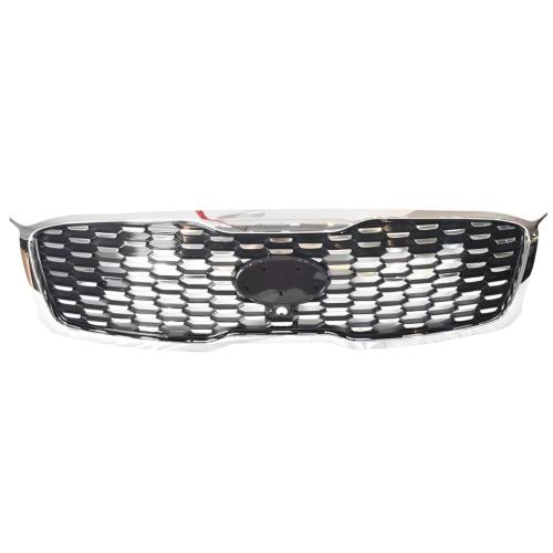 Front Bumper Upper Grille Assembly With Camera Hole For 2019-2020 Kia Sorento