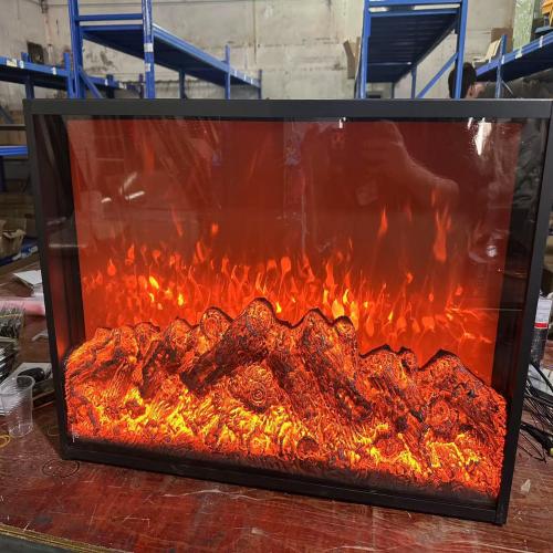 SPCC & Toughened Glass Tabletop Fireplace durable & hardwearing mixed colors PC