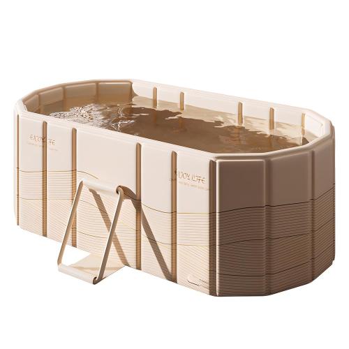 Pvc Baignoire pliante Beige pièce
