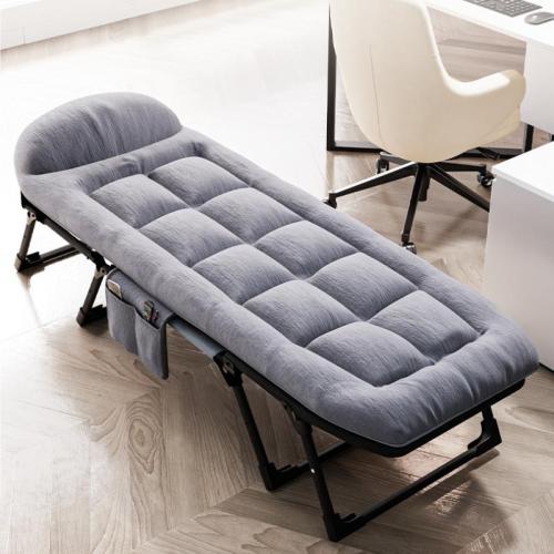 Oceli & Síťovina & Houba & Oxford & Corduroy Venkovní skládací postel Pevné Šedé kus