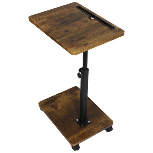 Steel & Wood adjustable Tea Table durable coffee PC