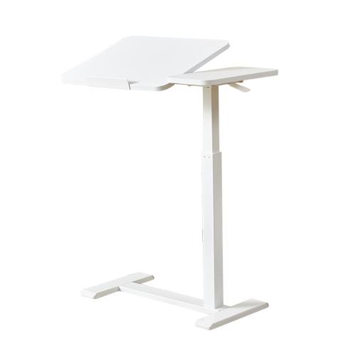 Medium Density Fiberboard & Carbon Steel adjustable Side Table rotatable PC
