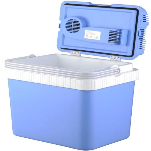 24L Portable Cool Box Hot/Cold Cooler Car Van Fridge With 12v & 240v Adapter