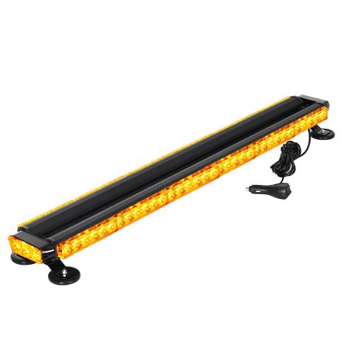 LED Roof Recovery Light Bar Amber Warning Strobe Flashing Beacon Magnetic Lamp