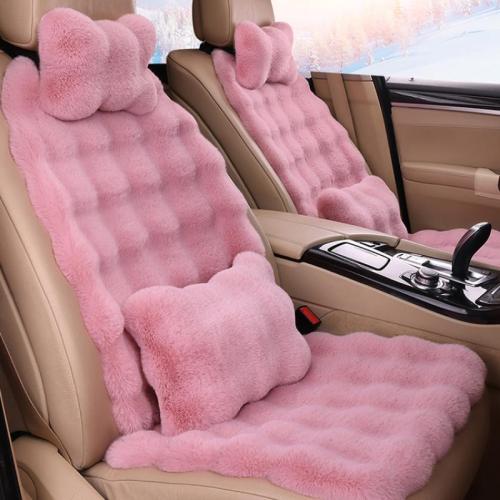 Plush Car Seat Cushion thicken & anti-skidding Solid PC