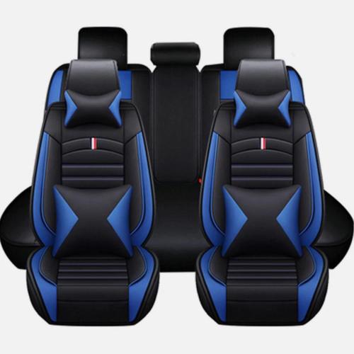 For Subaru Leather Car Seat Covers  Full Set Front Rear Seat Protector