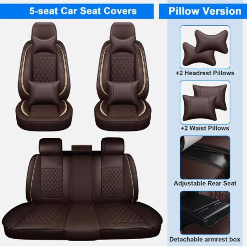 For LEXUS Car Seat Covers Luxury Leather Front Rear  Full Set Cushion Pad