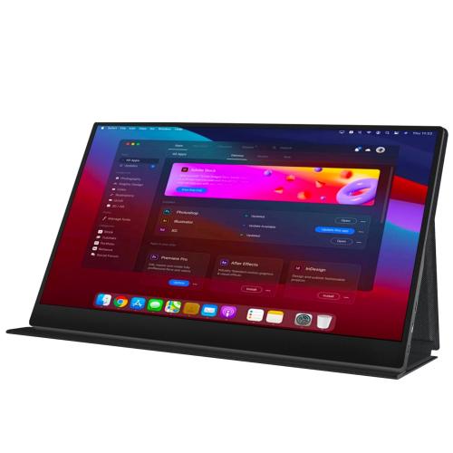 Aluminium Alloy & Plastic Portable Monitor black PC