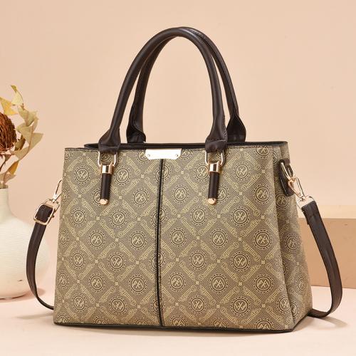PU Leather Printed & Easy Matching Handbag durable & large capacity & waterproof Argyle PC