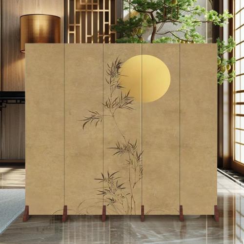 Canvas & Wood foldable Floor Screen printed PC