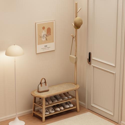 Moso Bamboo & Rattan Storage Stool double layer & breathable PC