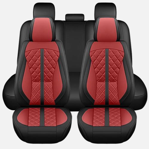 Universal Leather Car 5 Seat Cover Full Set Front Rear Back Cushion Protector