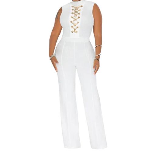 Knitted Long Jumpsuit Solid Set