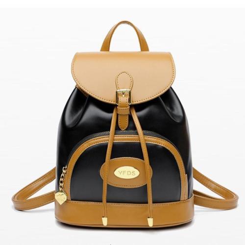 PU Leather & Polyester Backpack durable & Lightweight & large capacity & hardwearing & waterproof PC