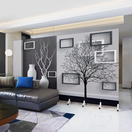 Canvas & Wood foldable Floor Screen printed PC