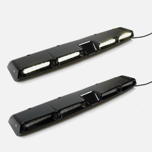 ROOF MOUNTED LIGHT BAR QUAD LED POD GLOSS BLACK FOR FORD RANGER T8 2019-2022