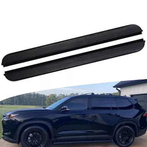 2PCS Side Steps Nerf Bars Running Board For Grand Highlander 2024 2025 Black