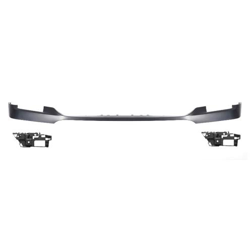 Primed Front Bumper Cover Upper Trim For 2021-2023 Ford F-150 W/ Bumper Bracket