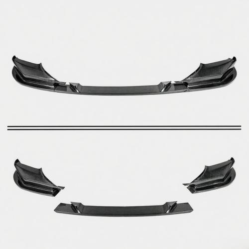 FOR 2018-20 BMW M5 F90 3D STYLE 3PC REAL CARBON FIBER FRONT BUMPER LIP SPLITTER