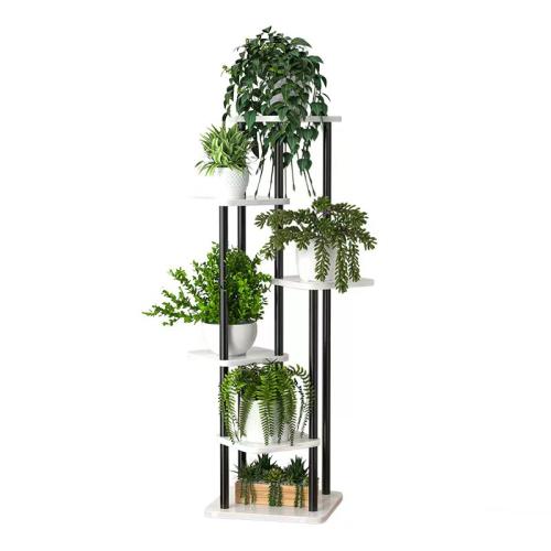 Wood & Iron Multilayer Flower Rack  PC