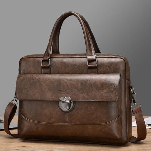 PU Leather Organizer Briefcase hardwearing & breathable PC