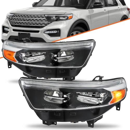 For 2020 - 2025 Ford Explorer XLT Limited Full LED DRL Headlight