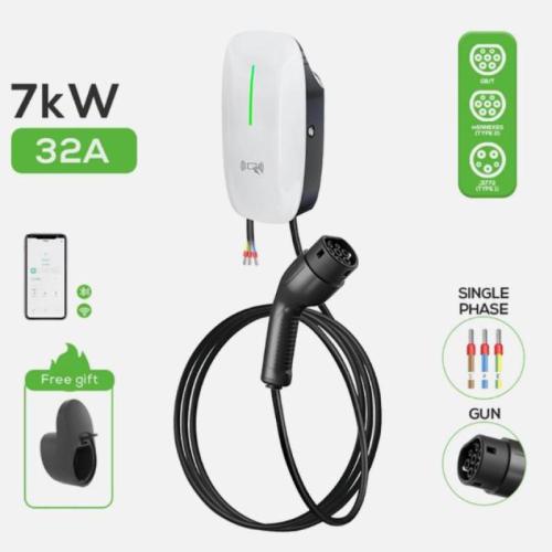 Electric Home Car Charger 7kW EV Wall Box – Type 2, Single Phase