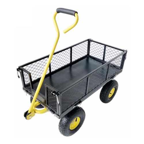 Steel foldable Gardening Cart durable & portable Rubber black PC