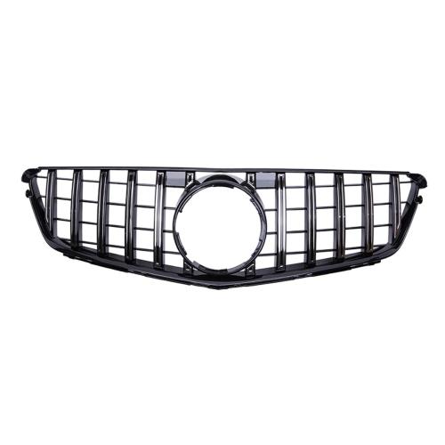 Fits For MERCEDES C CLASS W204 2007-2015 BLACK CHROME PANchinaNA GRILL GRILLE