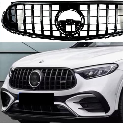 For Mercedes X254 C254 GLC-Class Front Bumper Sports AMG Line Black Grille 2023+