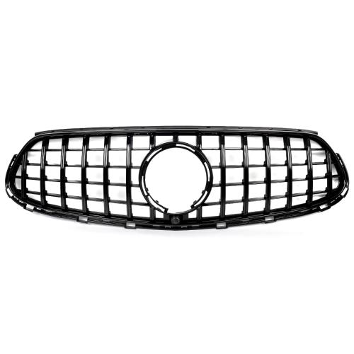 All Black GT Front Grille Grill For Mercedes Benz X254 GLC300 Sport Model 2023-2024