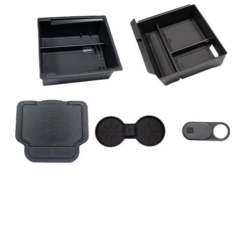 Fits For Tesla Model Y Juniper Accessories 2026-2025 Center Console Organizer Tray 5PCS